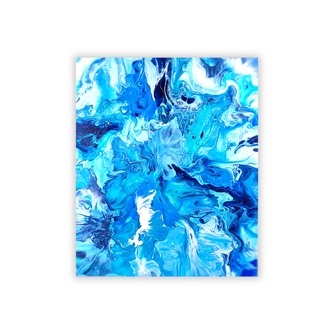 Ocean Blue Abstract Painting